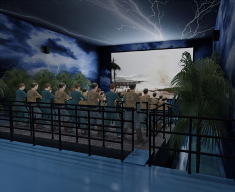 超強12級臺風海嘯體驗館